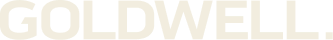 Part of a logo for Goldwell, featuring bold white text on a black background.